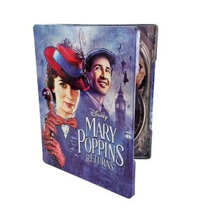 Disney Mary Poppins Returns 4K Ultra HD Blu-ray SteelBook Collectible Movie Case